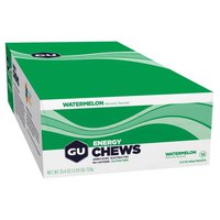 GU Chews Energéticos Energy Chews Watermelon 12 12 Unidades