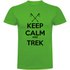 Kruskis Camiseta de manga curta Keep Calm And Trek