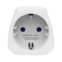 Travel blue Europe To UK Travel Adaptor Earthed